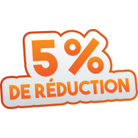 Autocollant Soldes 5% De Réduction