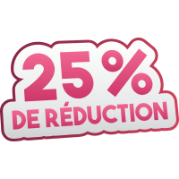 Autocollant Soldes 25% De Réduction