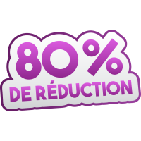 Autocollant Soldes 80% De Réduction