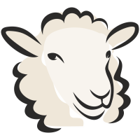 Autocollant Logo Animaux Ferme Mouton