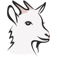 Autocollant Logo Animaux Ferme Chèvre