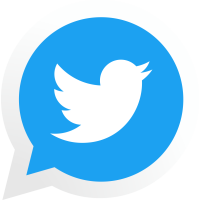 Autocollant Logo Réseau Social Twitter 2