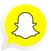 Autocollant Logo Réseau Social Snapchat 2