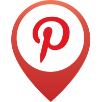 Autocollant Logo Réseau Social Pinterest 3