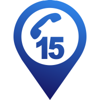 Autocollant Logo Numéro Urgence 15