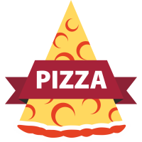 Autocollant Pizza Logo 3