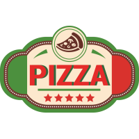 Autocollant Pizza Logo 4