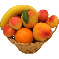 Autocollant Alimentation Corbeille De Fruits