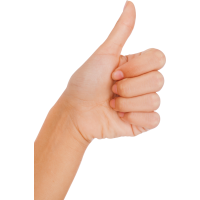 Autocollant Personne Signe Main 3