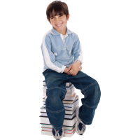 Autocollant Personne Enfant Livres