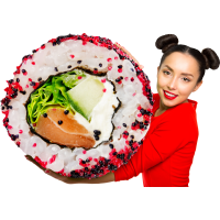 Autocollant Personne Femme Sushi 2