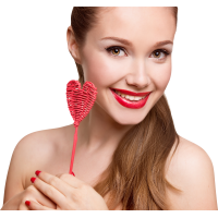 Autocollant Personne Femme Coeur Beauté 2