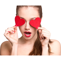 Autocollant Personne Femme Coeur Beauté 3