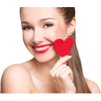 Autocollant Personne Femme Coeur Beauté 6