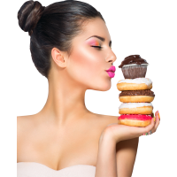 Autocollant Alimentation Donuts Femme 4