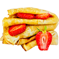 Autocollant Boulangerie Crêpes Fraises
