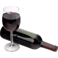 Autocollant Boisson Bouteille Verre Vin