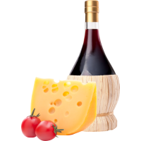 Autocollant Boisson Bouteille De Vin Fromage