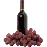 Autocollant Boisson Bouteille De Vin Grappe Raisin