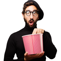 Autocollant Personne Amateur Cinéma