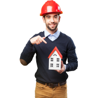 Autocollant Personne Architecte Maison