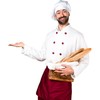 Autocollant Personne Chef Boulanger