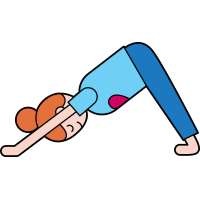Autocollant Métier Yoga Position 1