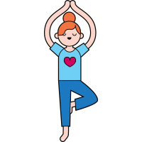 Autocollant Métier Yoga Position 2