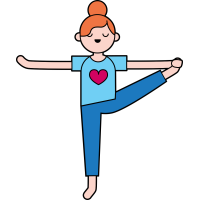 Autocollant Métier Yoga Position 4