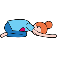 Autocollant Métier Yoga Position 7