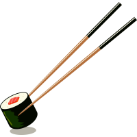 Autocollant Alimentation Japonais Sushi 1