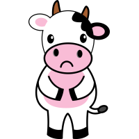 Autocollant Animaux Vache 2