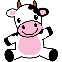 Autocollant Animaux Vache 3