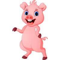 Autocollant Animaux Cochon 1