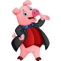 Autocollant Animaux Cochon 3