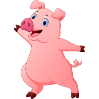 Autocollant Animaux Cochon 4