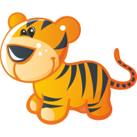 Autocollant Animaux Tigre