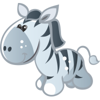 Autocollant Animaux Zèbre