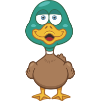 Autocollant Animaux Canard