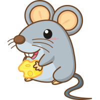 Autocollant Animaux Souris 2