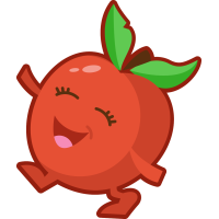 Autocollant Légumes Tomates Smiley