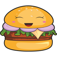 Autocollant Fast Food Hamburger 1
