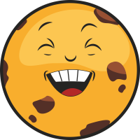 Autocollant Pâtisserie Cookie Smiley 2