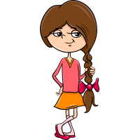 Autocollant Enfants Petite Fille 1