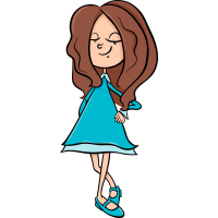 Autocollant Enfants Petite Fille 6