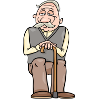 Autocollant Personnes âgées 3
