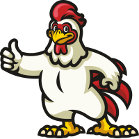 Autocollant Animaux Coq 1