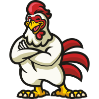 Autocollant Animaux Coq 2