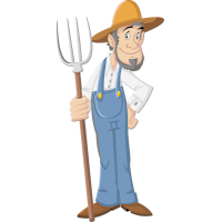 Autocollant Métier Fermier