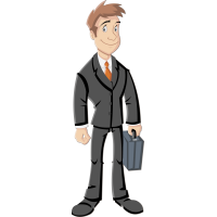 Autocollant Métier Homme Affaire